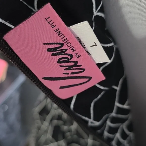 Wicked Swing Dress in Vintage Spiderweb Print - Vixen by Micheline Pitt LARGE - Picture 7 of 8